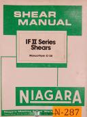Niagara-Niagara IF Series II, Shear Operation Maintenance and Parts Manual 1988-IF-IF Series-II-01